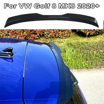 Блясък-черен Спойлер За VW Golf 8 MK8 2020 2021 2022 + Задни Сплитер Вратата на Багажника, Спойлер На Покрива, ABS, Спойлер на Задното Крило, Сплитер За Устни