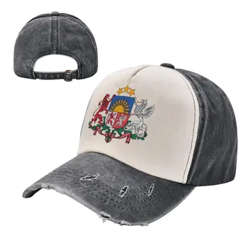 Емблемата на Латвия, Цветова заключване, Потертая бейзболна шапка, Папины Шапка, Мъжки И Женски Реколта Памучни Шапки За шофьори на камиони, Регулируема Подарък