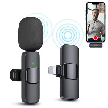2023 Безжичен Петличный микрофон K9, аудио-Видео, Микрофон за мобилен телефон, слушане игри на живо, Мини микрофон за iPhone / Android / Samsung
