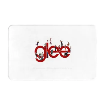 Логото на Радост С противоскользящим мат Cast Soft House Family, килим Glee Cast, Адриана Кори Монтейт, Dani Ривера, Бриттана Финчел