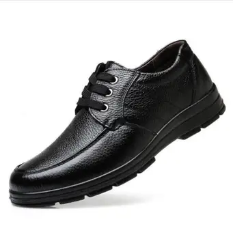 Обувки от естествена кожа Върху Плоска подметка, Мъжки Ежедневни Обувки От Телешка Кожа, Бизнес Брандираната Мъжки Обувки, Меки Удобни Черни обувки zapatos de hombre