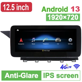 GLK Class X204, 12.5-инчов 256G ROM Android 13 Автомобилен GPS Навигатор Мултимедия Стерео Радио За Mercedes-Benz GLK X204 2008-2015