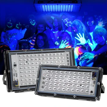 50 W/100 W 220-240 В, UV led прожектор IP65, Водоустойчив UV-лампа, Нощна лампа за дискотеки, DJ за бара, на парти за Хелоуин
