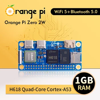 Orange Pi Zero 2 W 1 GB оперативна ПАМЕТ DDR4 Мини-КОМПЮТЪР Allwinner H618 Orange Pi Zero 2 W WiFi Bluetooth МОЖНО SBC Одноплатный компютър Zero2W