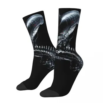 Чорапи унисекс Xenomorph Essential Чужденец с 3D принтом Happy Socks в уличном стил Crazy Sock