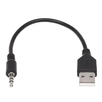 3,5 mm жак, AUX Аудио Жак за USB 2.0 кабел за зарядно устройство, кабел-адаптер за авто MP3 плейър