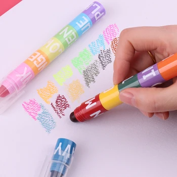 2 ЕЛЕМЕНТА в 12 цвята, учениците рисуват с маркер, лесно се заместват и събират ретро-графити молив