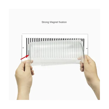 Регулируем магнитен въздушен дефлектор, лесно да се регулира в диапазона 8-14 см за половите регистри, отдушник отдушник страничните стени за вентилация на пода-2