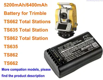 5200 mah/6400 mah Батерия за Тахеометров Trimble TS635, TS862, TS662, тотална станция TS635, тотална станция TS635, TS662