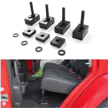 За Jeep Wrangler JKU JL 2007-2020 Подпори и въжета за столчета за автомобил Комплект за Откидывания задната седалка с Болтове и шайби