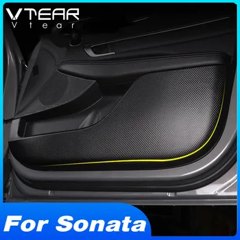 Кутия за съхранение на вратите на автомобила Vtear, стикери срещу удари, защитно фолио, автомобилни аксесоари, външни детайли за Hyundai Sonata