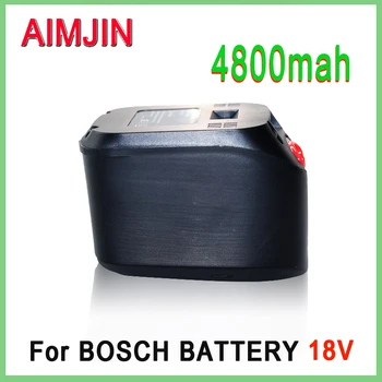 Литиево-йонна Акумулаторна батерия 18V 4800mAh за инструменти на Bosch за дома и градината (само за тип C) PBA PSB PSR PST AL1830CV AL1810CV
