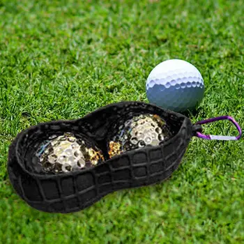 Bag-държач за топки за голф с катарама, кука с капацитет 2 на топка за голф, лесно за монтиране към чанта, Мъжка Дамска чанта-калъф за топки, аксесоари за ръкави