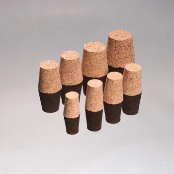 10 бр. в диаметър от 15 mm до 33 мм, corkboard корк, дървени накрайник, подходящ за различни пробирок