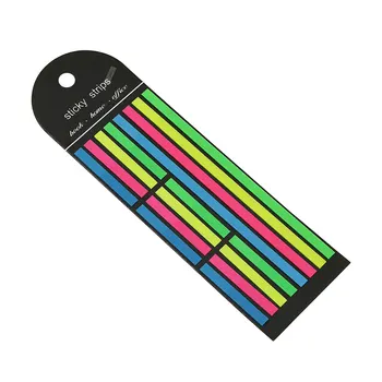 Самозалепващи етикети с различни цветове, дълъг прозрачен самоклеящийся бележник за водене на записки за дома, офиса и училище