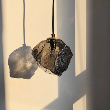 Окачен лампа от скандинавския стъкло креативен дизайнер lampe баухаус малка странична Лампа В помещението Хол с Трапезария и Бар Кухня Креативна стълбище li