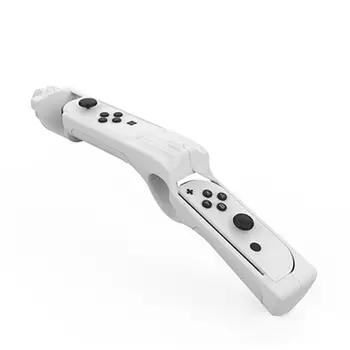 Ръкохватка във формата на пистолет, на левия и десния джойстик за ключа/игрален контролер, геймпад, игрови аксесоари за джойстик, Черен, бял