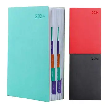 Работна тетрадка със списък на нещата формат А5 150 страници, дневник на 2024 година, работен график, бизнес Portable Notepad за