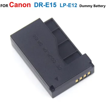 Конектор dc DR-E15 е Подходящ За Адаптер за Захранване на Зарядно Устройство LP-E12 LPE12 С Фиктивна Батерия За Canon ACK-E15 EOS-100D Kiss x7 EOS Rebel SL1 SX70HS