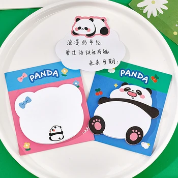 Самоклеящийся Cartoony Лепило Lytwtw's Сладък Kawaii Panda Notes Notepad Memo Pad Офис Ученически Пособия Канцелярская Стикер