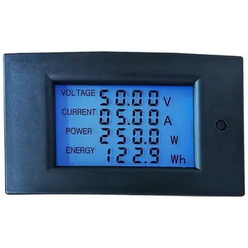 A2UD 20A за постоянен ток 7,5-100V Цифров LCD Волтметър Амперметър Ваттметр електромера на Енергия В