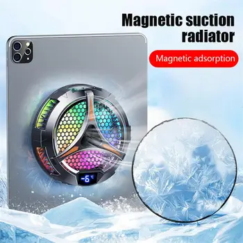 Магнитен охладител за телефон X42 с вентилатор за специален таблет с алуминиева стойка за таблет за лаптоп Радиаторный охладител Пелтие за телефон iPad