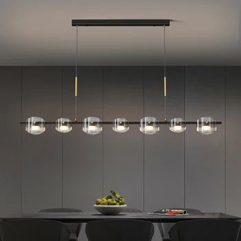 Модерните висящи лампи за хранене, вътрешно осветление стъклена тавана лампа, окачена лампа led полилей декоративно вътрешно осветление