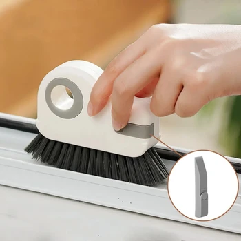 Препарат за миене на прозорци и пропуски 2-в-1, четка без Драскотини за домашно почистване