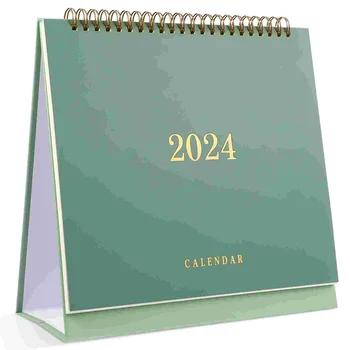 Месечен календар на 2024-2025 години От юли до декември 2024 2025 г. Постоянен настолен календар с панти капак