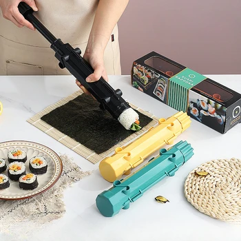 Машина за приготвяне на суши, Японска Роликовая Форма за ориз Форма за бързо приготвяне на суши със собствените си ръце Кухненски Принадлежности за пикник Bento Инструменти за приготвяне на суши