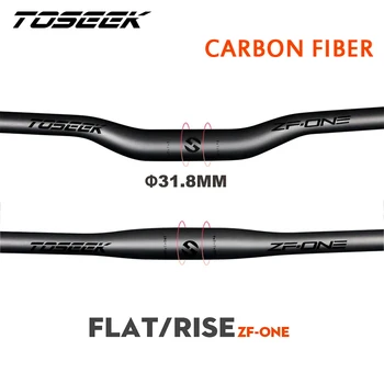 TOSEEK Лост за Велосипеди, изработени от Въглеродни влакна 31,8 мм, Мтв Интегриран Лост Ultralight 580-760 мм Лост за Планински велосипед ZF-ONE