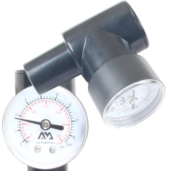 ръчна помпа манометър за измерване на налягането на въздуха в каяк въздушен термометър за проверка на каяк конектор въздушен клапан SUP поставки за гребла за гладене и т.н.
