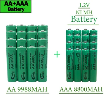 Безплатна Доставка 2023New Бестселър 1.2 V AA9988MAH + AAA8800MAH AA AAABattery NI MH Акумулаторна Батерия за Дистанционно Управление на Бръснач