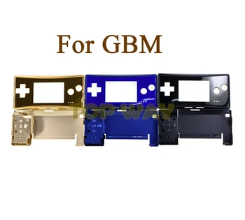 1 комплект метален корпус калъф за Nintendo Gameboy Micro за GBM Предната и задната капачка предна панел държач на батерията