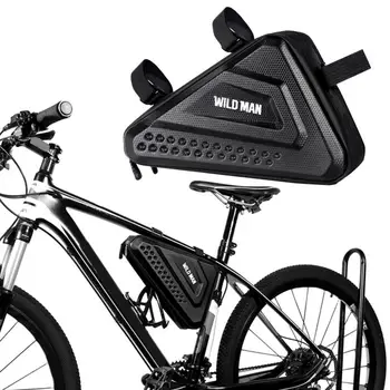 Велосипедна чанта Непромокаемая Чанта за дограма шоссейного велосипед МТВ Голям капацитет Триъгълна чанта Водоустойчива чанта за конопатки Аксесоари за кошници