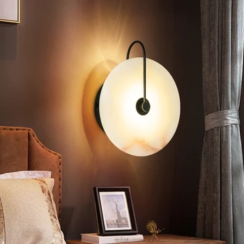 Мраморно стенни аплици, Лампа за дневна Нощни лампи за спалня вътрешно осветление