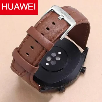 Huawei Оригинален 22 мм Кожена Каишка за часовник HUAWEI Watch GT2 GT3/GT 2Pro Каишка за Huawei GT 3Pro 46 мм Подмяна на гривната GT Band