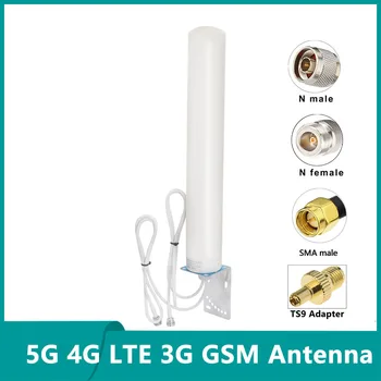 TS9, 5G и 4G LTE, 3G, GSM, Външна Водоустойчив Mimo Антени за Безжичен интернет, Външен WiFi-рутер, SMA, N Конектор, IP67, 18dbi