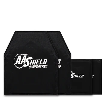 AA Shield Comfort Pro Бронирани Леки Бронежилетки за Самозащита С Баллистической Поставяне на НИП HG2/IIIA 10 x 12 Стрелкови Разрез 6x6 Комплект