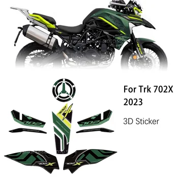 Аксесоари за мотоциклети Trk702x 3D Гел стикер от епоксидна смола Комплект за защита на резервоара за Benelli TRK 702X 2023-