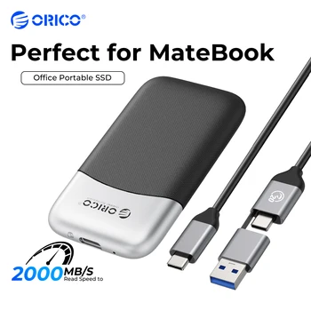 ORICO Taichi Портативни SSD 2000 Mbit/с Външен Твърд диск 2 TB 1 TB 512 GB USB 3,2 Gen2 Type-C PSSD за Лаптоп HUAWEI MateBook