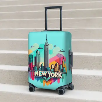 Нов Креативен Калъф за куфара с шарени Графити Защитно фолио за бизнес в Ню Йорк, Гъвкави Аксесоари за багаж, аксесоари за багаж
