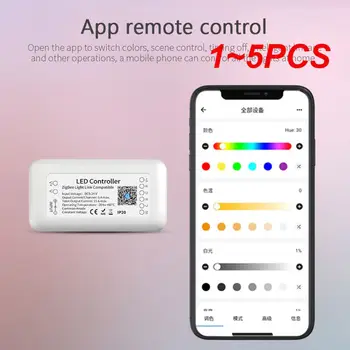 1 ~ 5ШТ Led лента Smart Switch Dc12 Timing Промяна на цвета на Гласово управление е Безопасно за Amazon Алекса Контролер осветителни кутии 15a