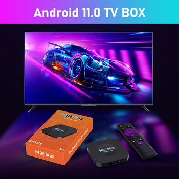 H96 Max M5 Smart TV BOX Android 11 Rockchip 3318 4K Google 3D Video BT4.0 Мултимедиен Плейър Телеприставка