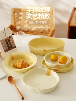 Чиния с неправилна форма Дълбока чиния Плодови чиния Рибно чиния Суповая чиния и Купа за супа в корейски стил
