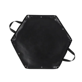Огнеупорни мат Hexagonal сгъваема чанта за огрев подложка за огъня подложка за тлеещи въглени Огнеупорни пожароустойчиви мат с око-закачалка за къмпинг с барбекю