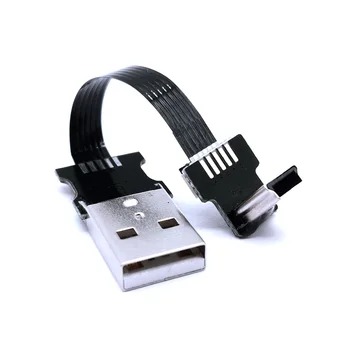 Гъвкав кабел от 5 см.-100 СМ USB Type A до Mini 5pin Правоъгълен Кабел за GPS-Навигатор Jy27 20 Dropship 0,05 М 0,1 М 0,25 м 0,5 м 0,8 М