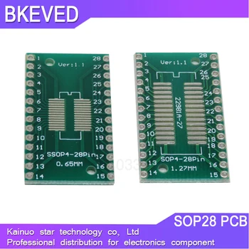 5ШТ TSSOP28 SSOP28 СОП-28 SOP28 до DIP28 Такса за прехвърляне на DIP Pin адаптер за наем с по стъпка