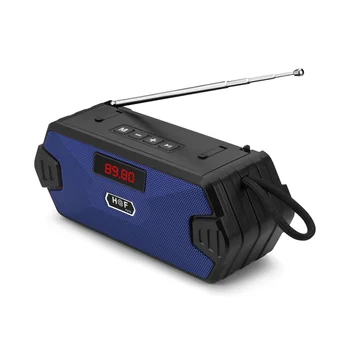 Преносим мини-субуфер Bluetooth с поддръжка на TF карта, USB-говорител, FM-приемник/радио с FM-синя