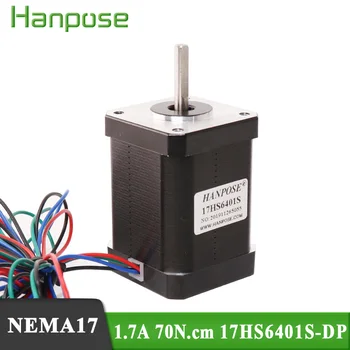 Безплатна доставка Nema17 Стъпков двигател за 3D-принтер 2 Фаза 4-Выводный 1.7 A 17HS6401S-1MD За 3D-принтер Стъпков двигател с висок въртящ момент 42